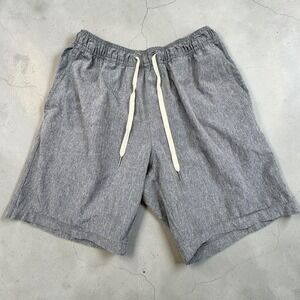 Fair Harbor Bungalow Shorts Mens Medium Gray Heathered Lined Hybrid Board Shorts